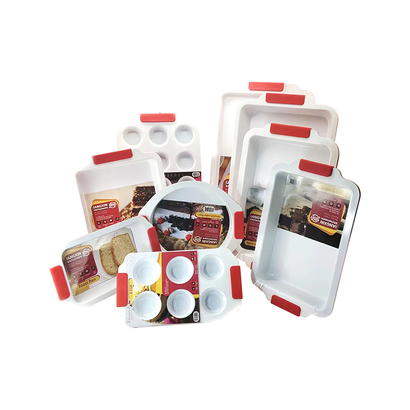 9 Piece Baking Sheet Set with Silicone Handles
