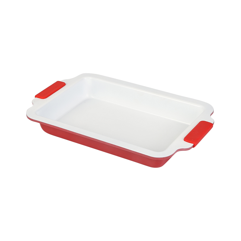 Rectangular Cake Baking Pan With Silicone Handles