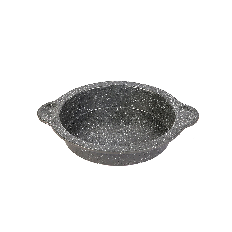 Round Carbon Steel Cake Baking Pan with Handles